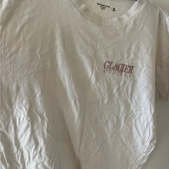 Abercrombie & Fitch White Relaxed Tee - Picture 4 of 4